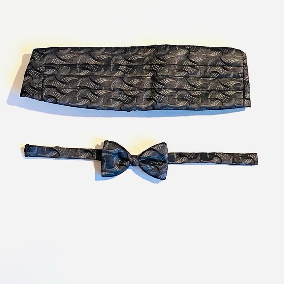 🌴 Adolfo Cummerbund & Bow Tie - Adjustable - Picture 2 of 9